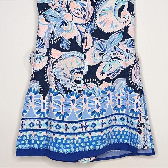 Lilly Pulitzer Donna Romper High Tide Navy Holy Flockamole Shift Dress - Picture 13 of 13